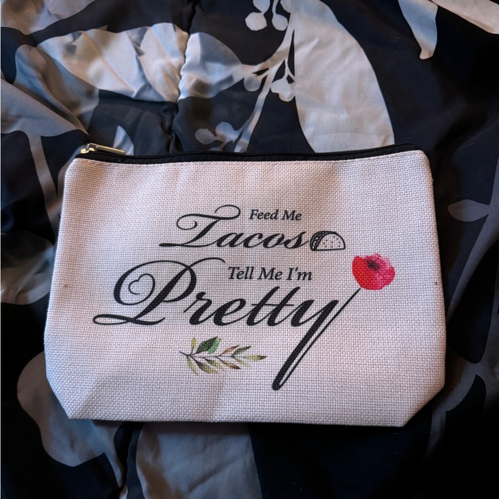 Chic Canvas Pouch with Fun Print